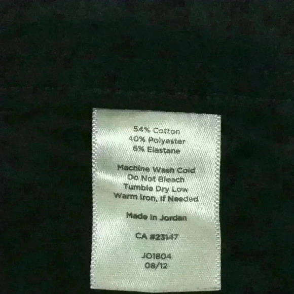 Talbot's "Heritage"  Dress pants; Black. Size: 10P; Waist: 17", Inseam: 28" - Picture 4 of 4